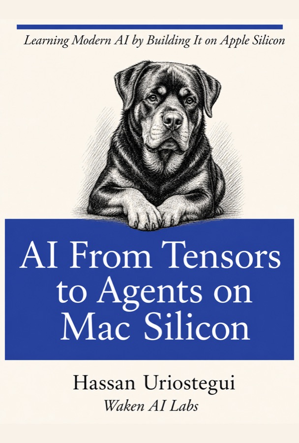 Cover of AI From Tensors to Agents on Mac Silicon by Hassan Uriostegui
