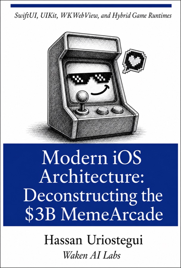 Cover of Modern iOS Architecture: Deconstructing the $3B MemeArcade by Hassan Uriostegui